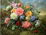 unknow artist Floral, beautiful classical still life of flowers.082 china oil painting reproduction